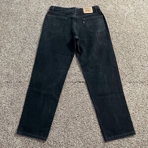 Vintage Levi's 550 Jeans Mens 36x32 Black Relaxed Fit Tapered Leg Made USA 90s